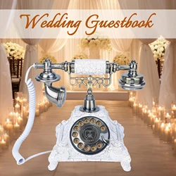 Retro Dictaphone Vintage Landline Wedding Party Audio Message Blessings Voice Guestbook Sentimental Artistic Exquisite Ornaments