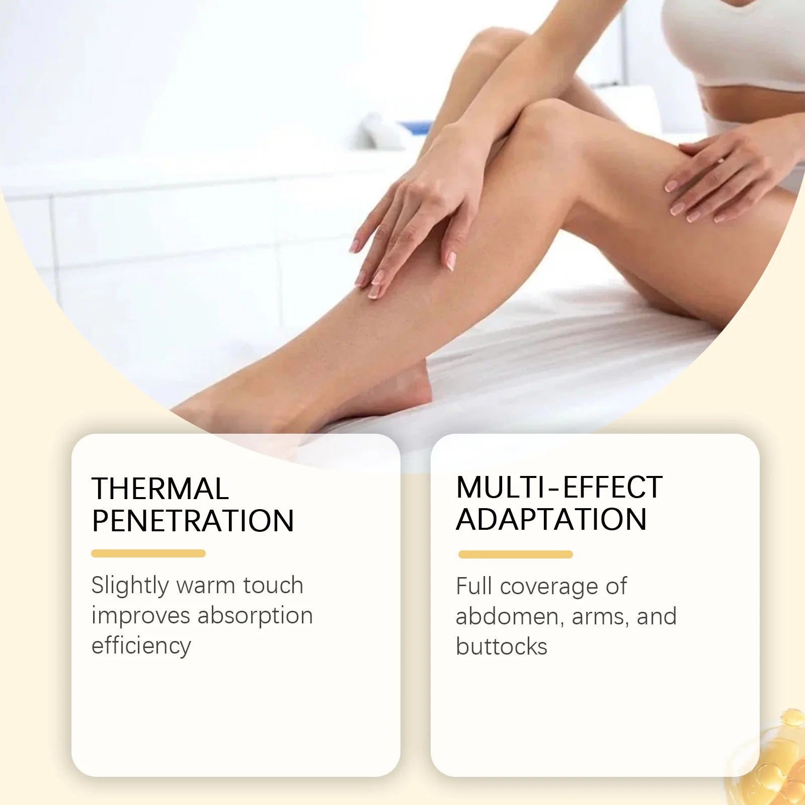 كريم كوركمين لشد الجسم يحافظ على مرونة البشرة ويقلل من التساقط ويقوي حاجز البشرة والتدليك المغذي للعناية بالجسم #3