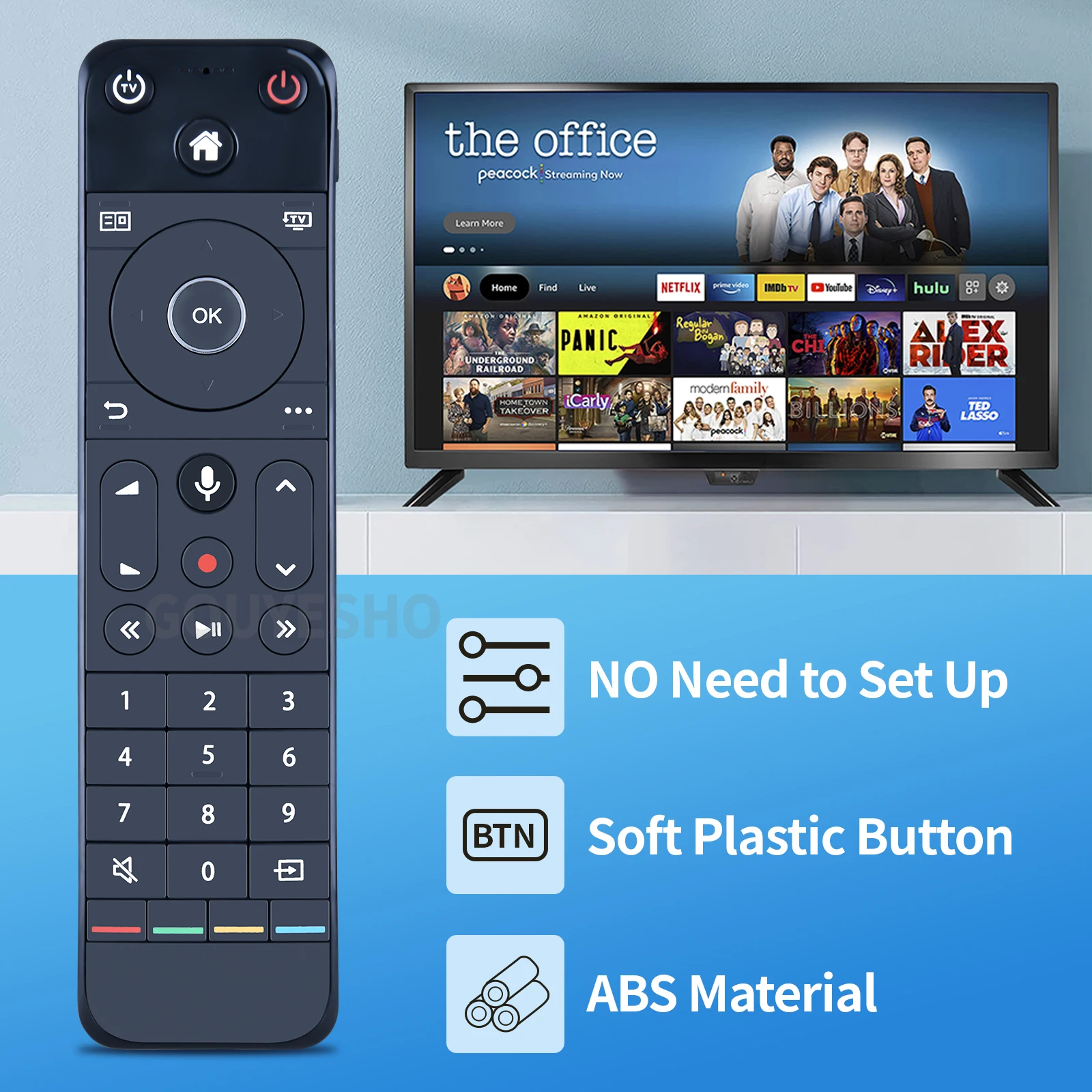 Novo controle remoto para LGI Babylon LIBERTY GLOBAL RCU RC 4213801   RC 4213801 /01BR Para TV Inteligente Ziggo