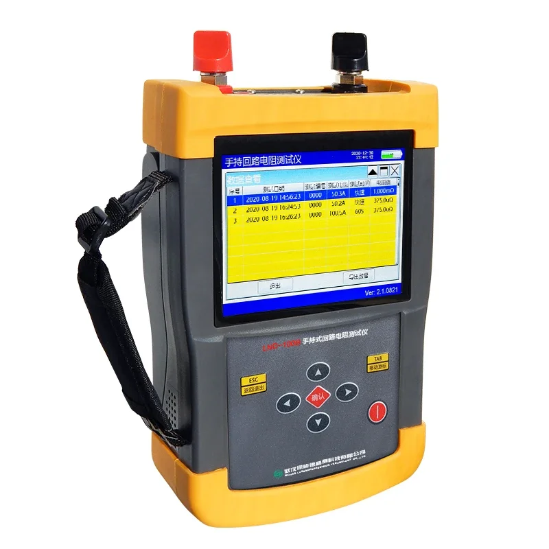 

100A contact resistance Handheld Automatic Loop resistance tester Measurement Testing Equipment