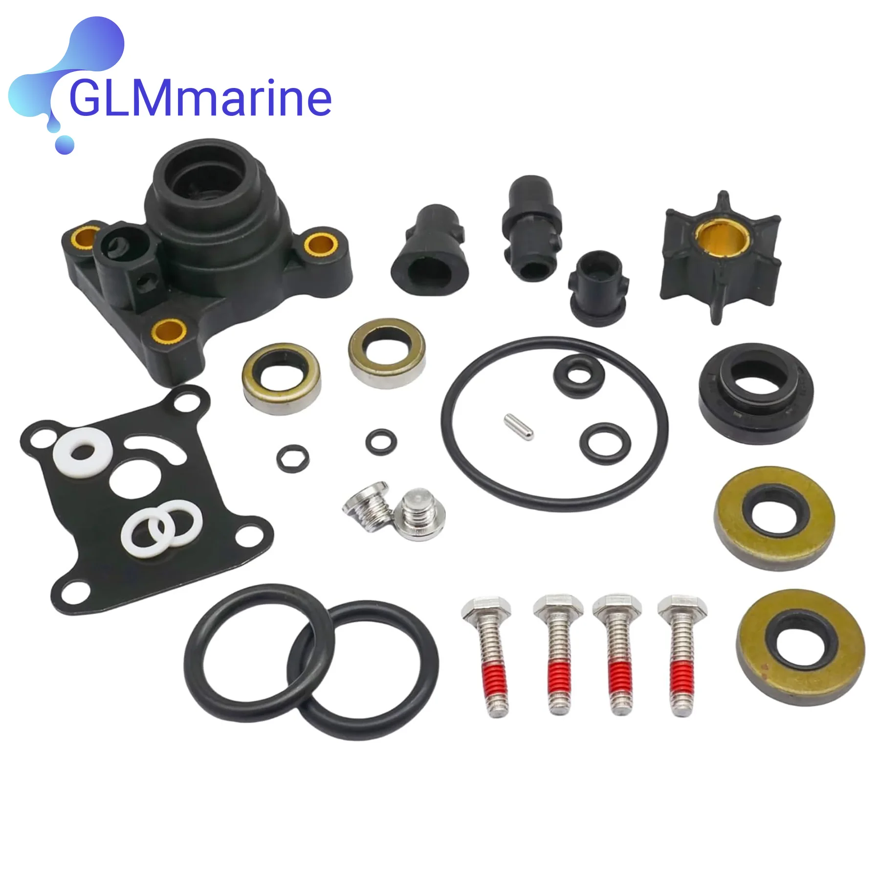 

386697 Outboard Water Pump Service Kit W/ Seal Kit 0396350 Fits for Johnson Evinrude 8 9.9 15 HP Motors 391698 389112 387610