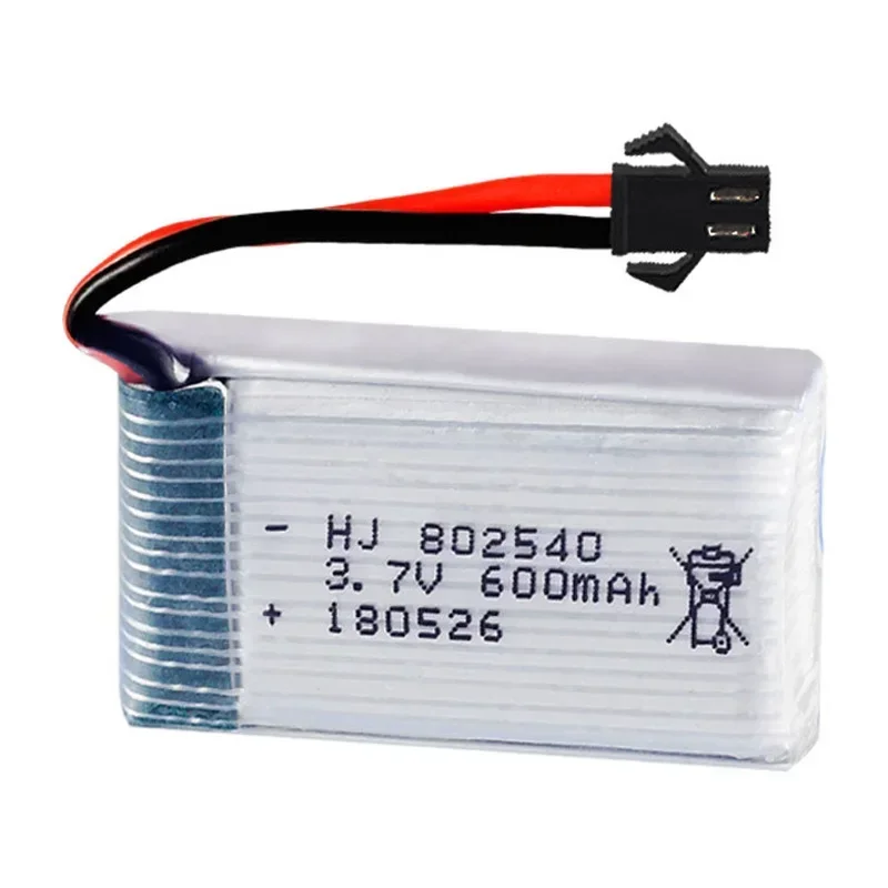 ل SYMA X5C X5C-1 X5 H5C X5SW أجهزة الاستقبال عن بعد قطع الغيار 3.7 فولت بطارية توصيل خارجي جديد جودة عالية 3.7 فولت 600 مللي أمبير 802540 يبو البطارية
