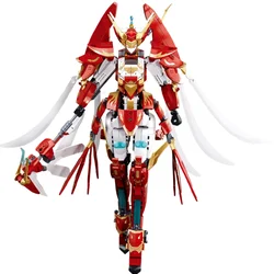 New Building Blocks Suzaku Guochao Mecha Movable Robot Educational Assembly Toy Children Boy Gift Action Figure Ornaments