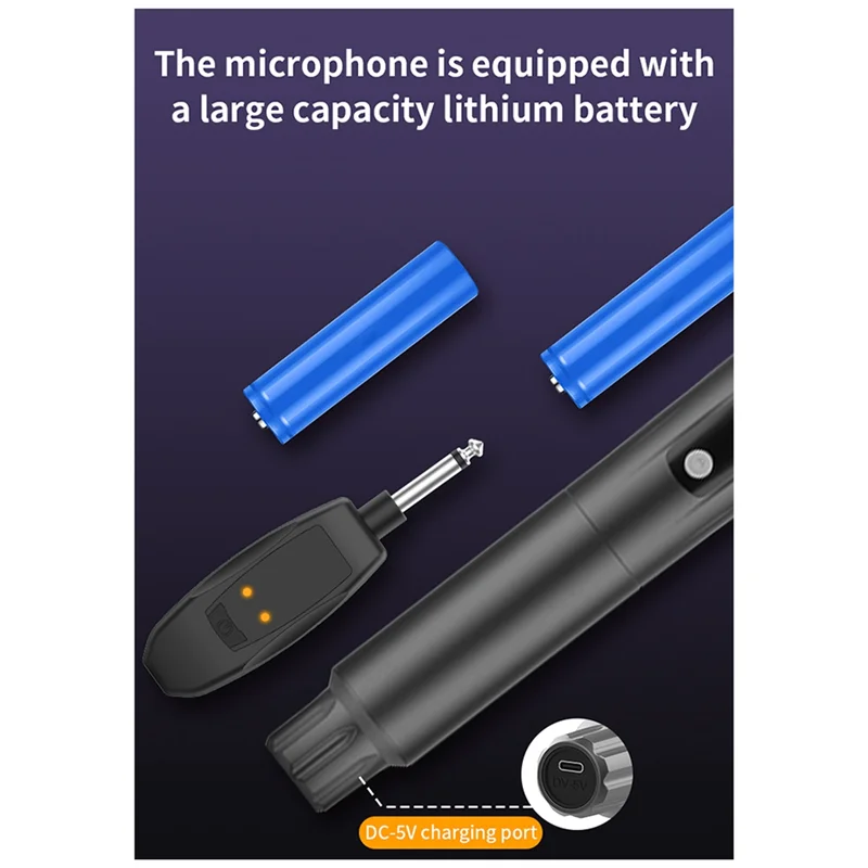 CGDS-2.4G Wireless Microphone Universal Anti-Howling Stage Karaoke Charging Microphone Sound Card Live Microphone