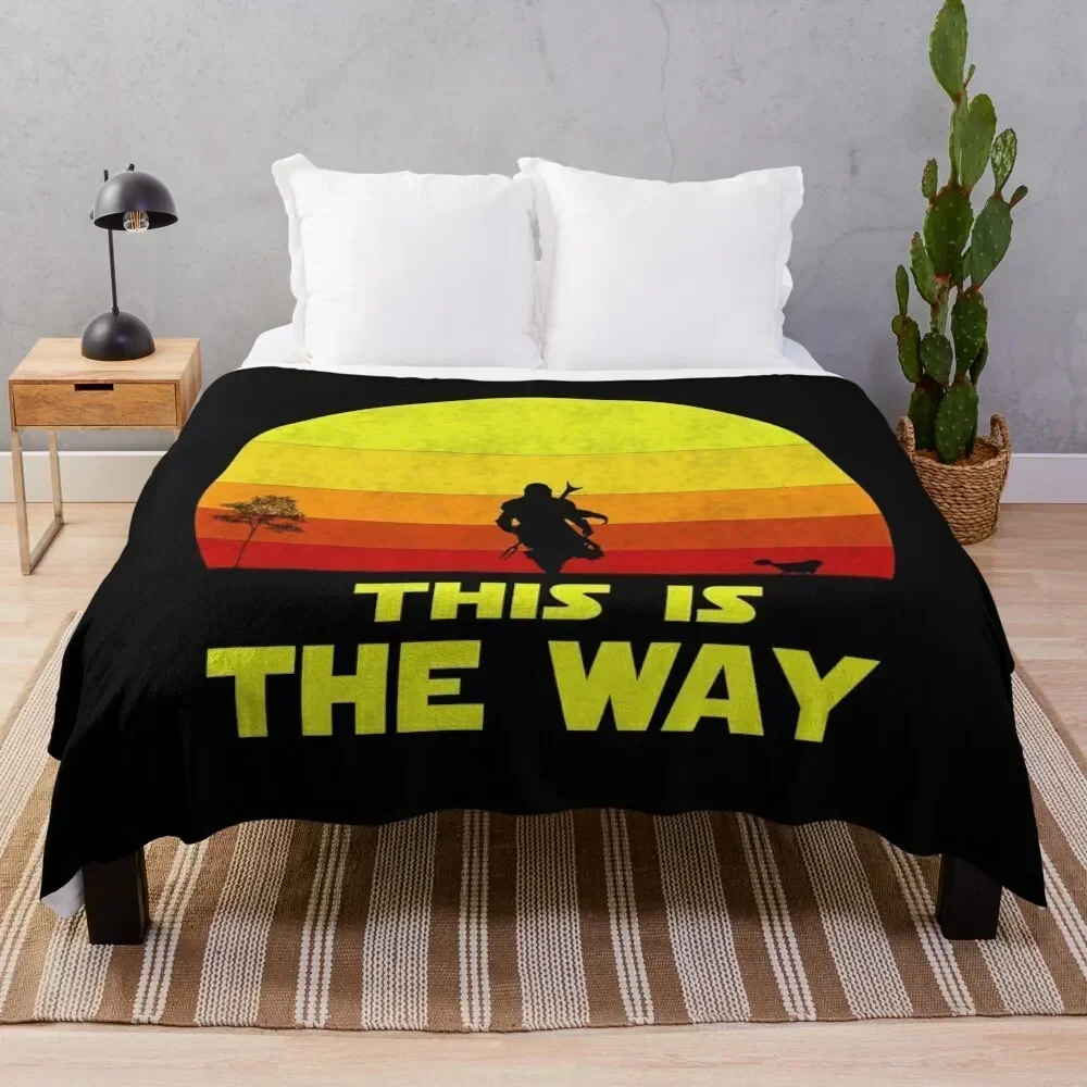 

mando retro Throw Blanket Warm Flannel Blanket for Couch Chair Bedroom