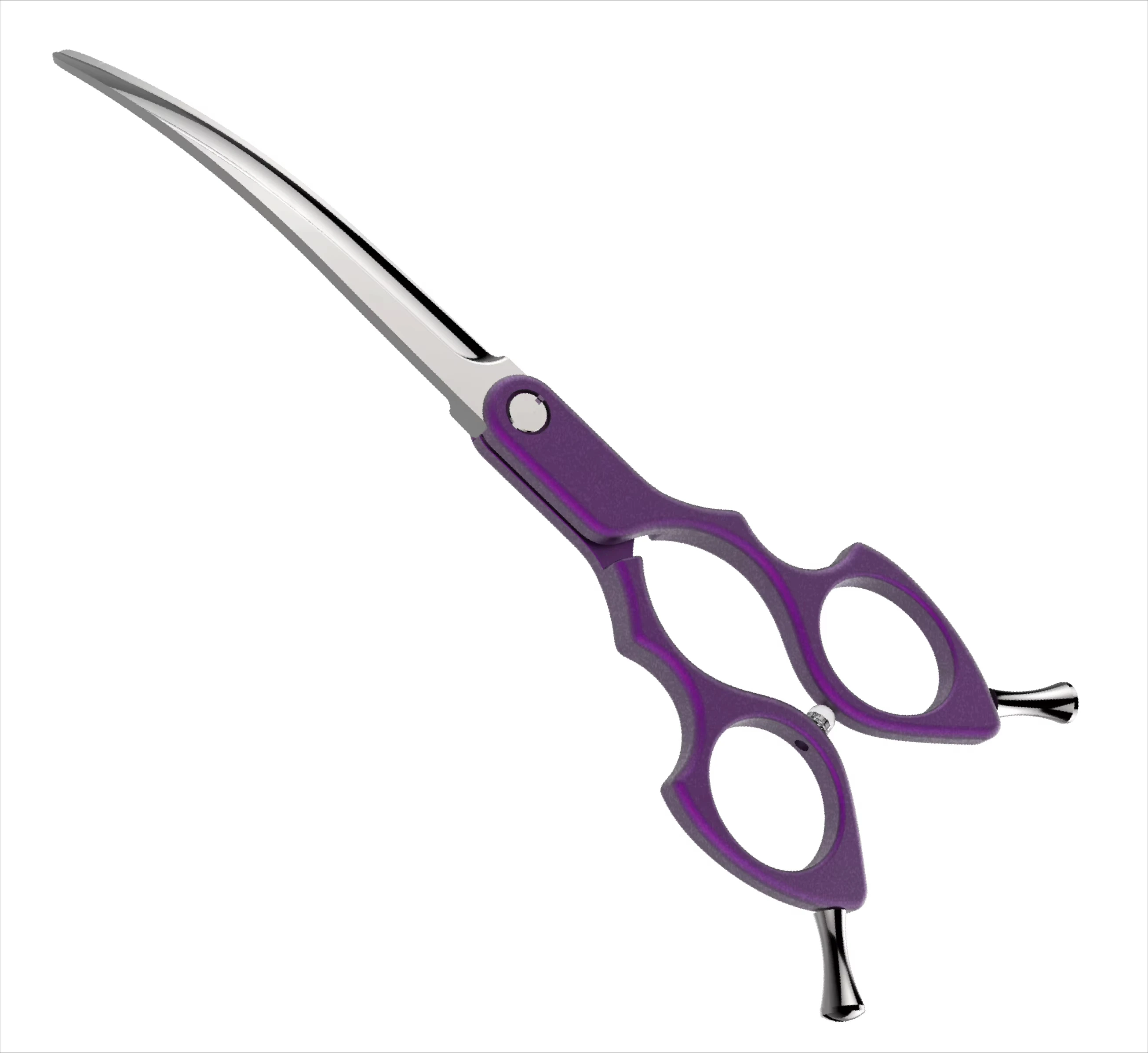 

6.5" Asian Curved Dog Scissors Pet Scissors 440c Japanese Scissors for Pet