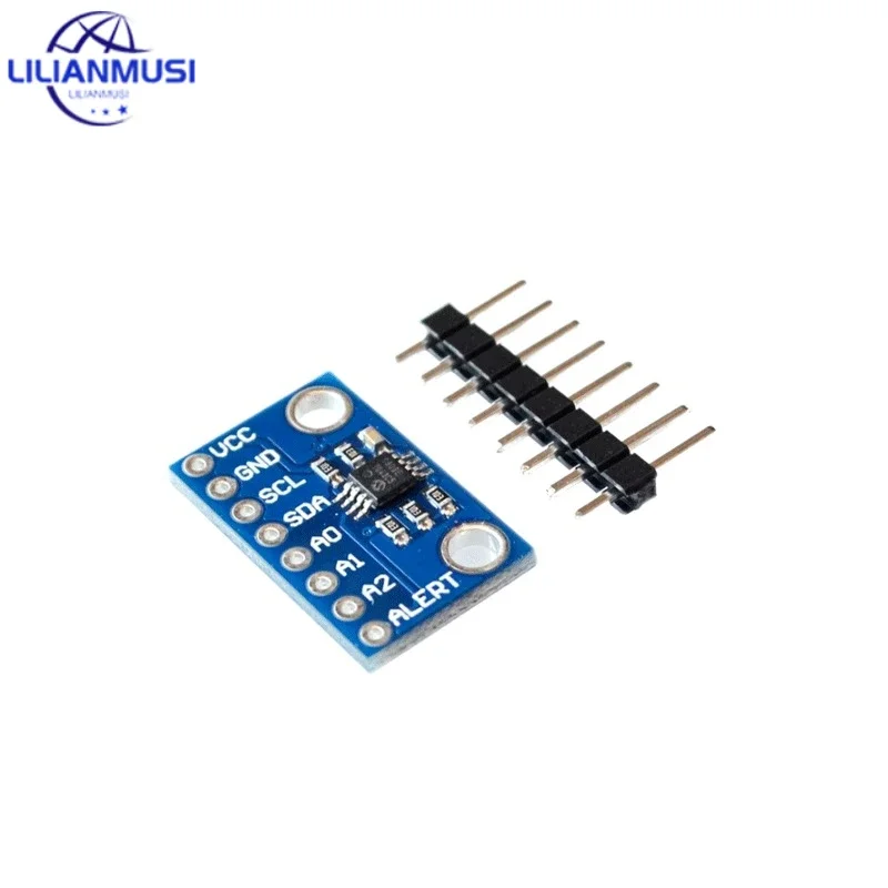 50pcs High Accuracy Temperature Sensor MCP9808 I2C Breakout Board Module 2.7V-5V Logic Voltage for Arduino 9808