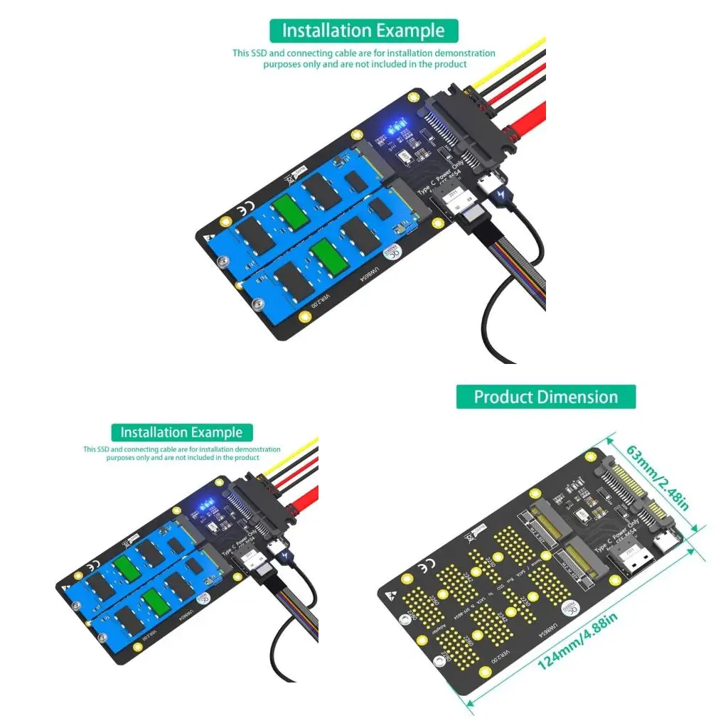  Efficient Data Transmission with NVME M.2 to SATAIII and SFF8654 Card