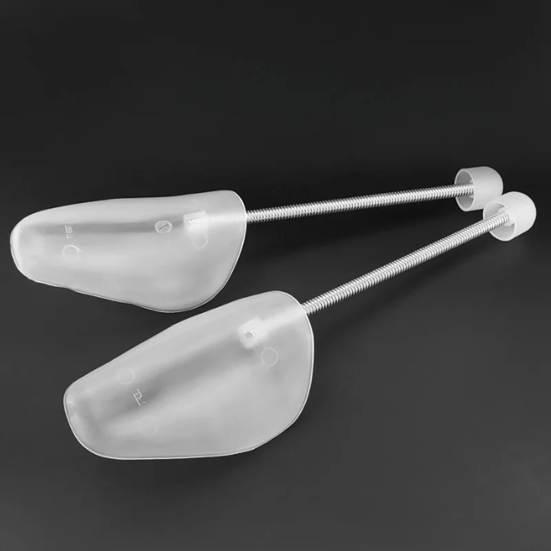 Repacego 2 قطعة أشجار الأحذية البلاستيكية العملية قابل للتعديل طول الأحذية الأشجار نقالة التمهيد حامل المنظمون حذاء نقالة حارس