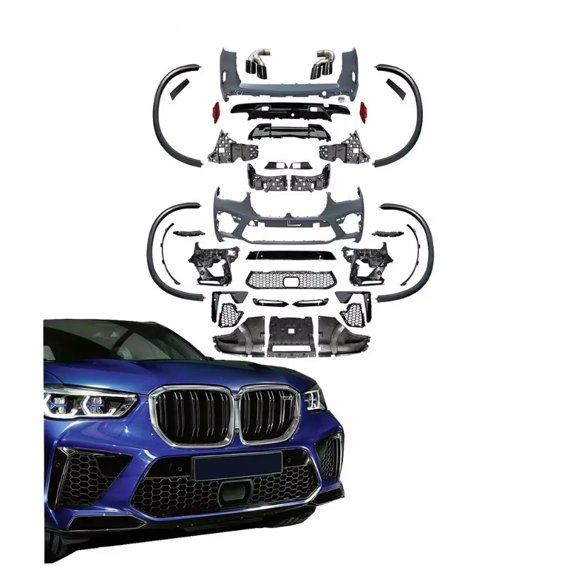 

X5 G05 Bodykit Modified Upgrade F95 X5M Full Body Kit Set M Style Facelift Grille Bumper Car Parts Auto