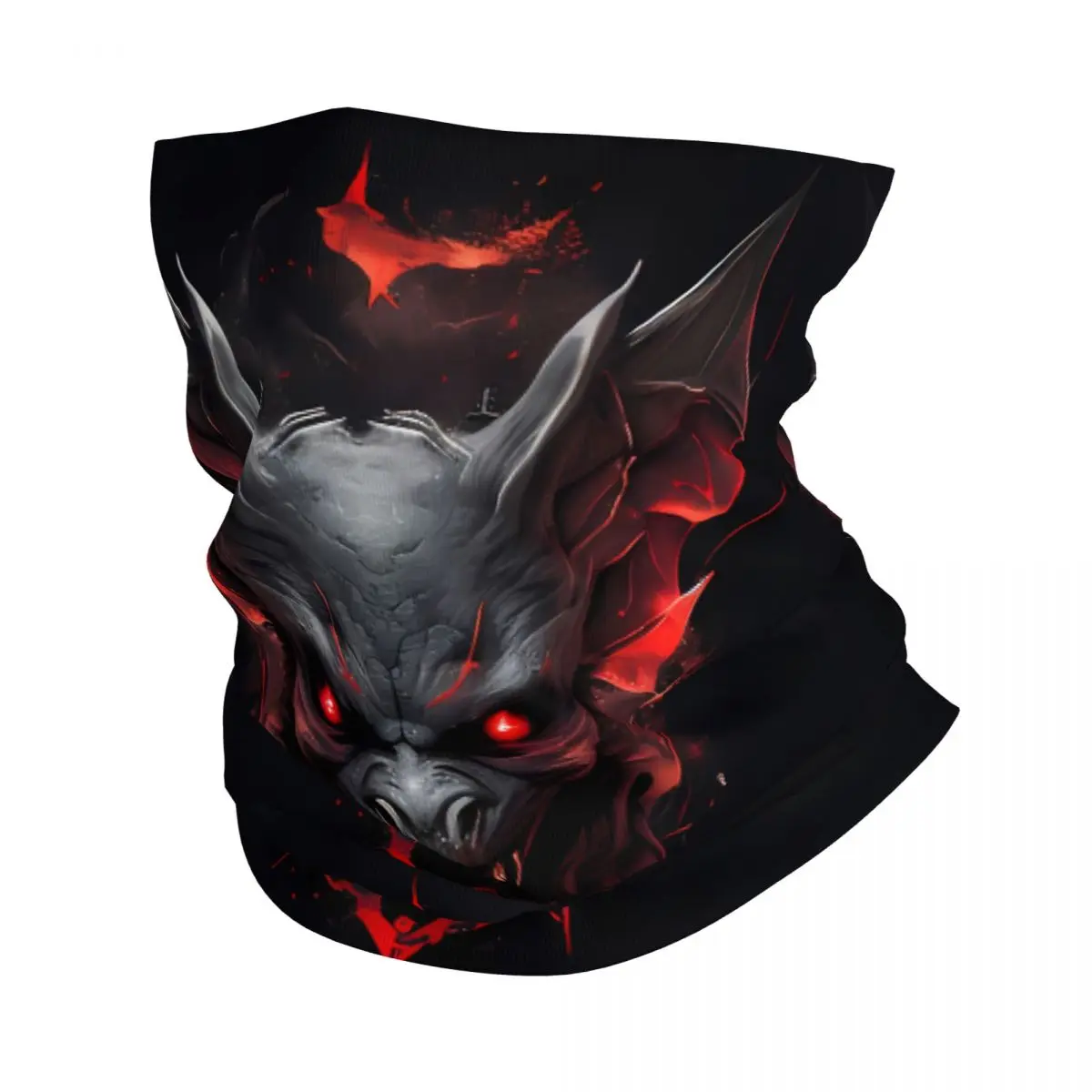 Demonic Bat Thin Wrap Scarf Bandana Neck Gaiter Face Cover Headband