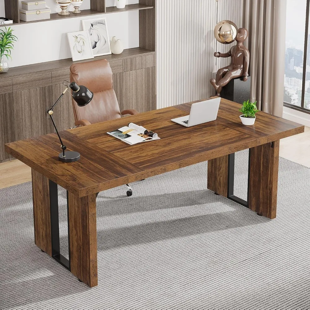 70,9-дюймовый стол для руководителя, большой офисный компьютерный стол, простой стол для ноутбука, учебный письменный стол, рабочая станция для домашнего офиса