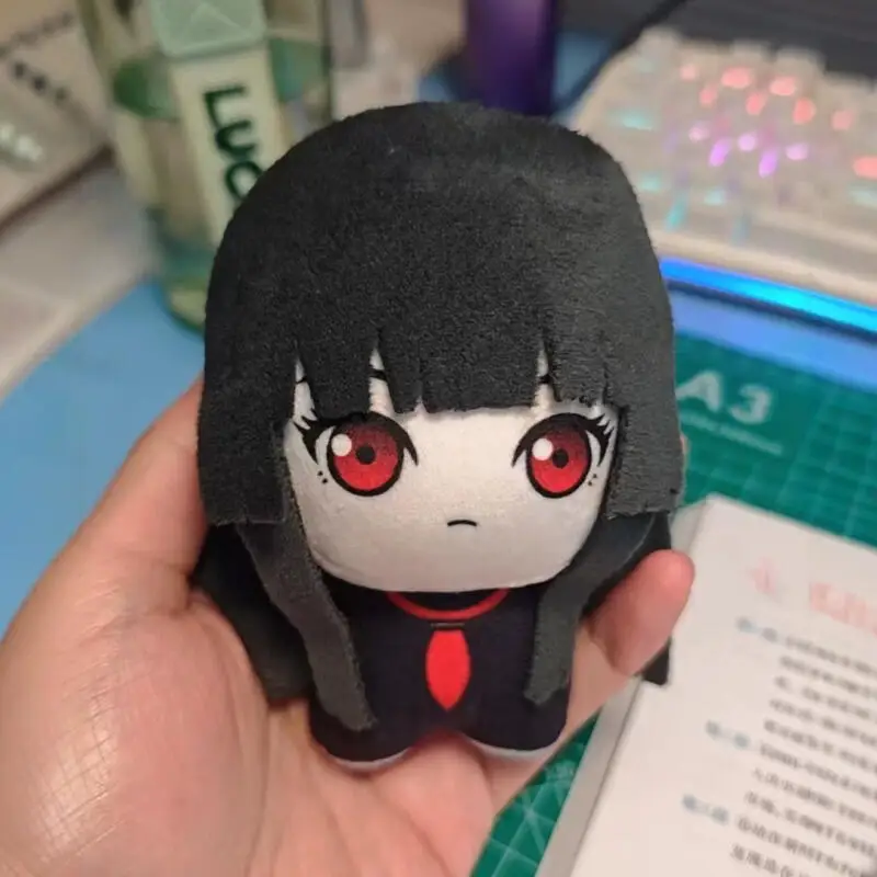 Jigoku Shoujo Short Legs Standing Posture Mini Pocket Plush Filling Doll Transparent Backpack Decoration Friend's Birthday Gifts