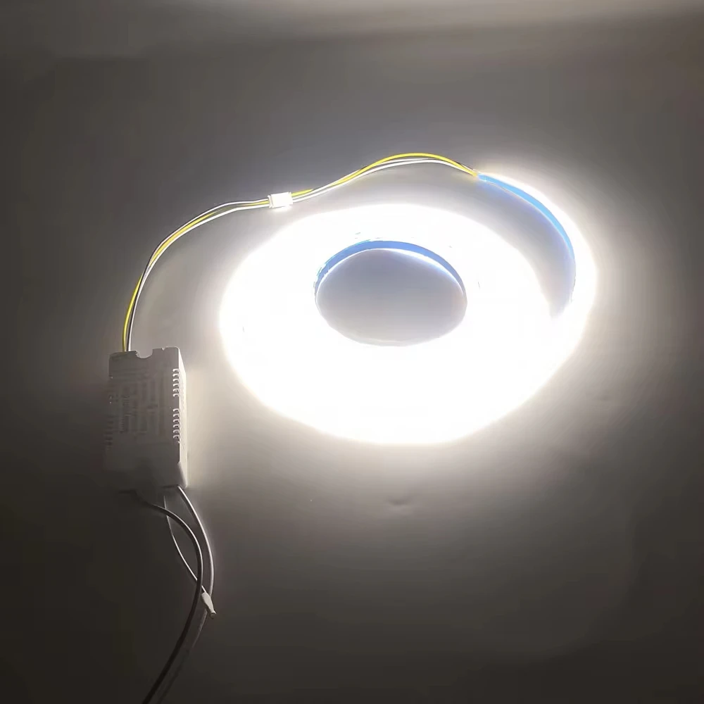 (3 نقاط لحام) 3 أمتار 2835-7 مم-200D 5B10C × 2 شريط LED مزدوج الألوان لإصلاح الثريات