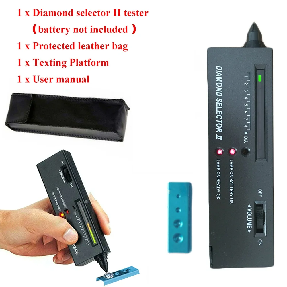 

Diamond Tester Gemstone Testing Kit Digital Electronic Tester Jewelry Diamond Tester Kit Detector Identification Device