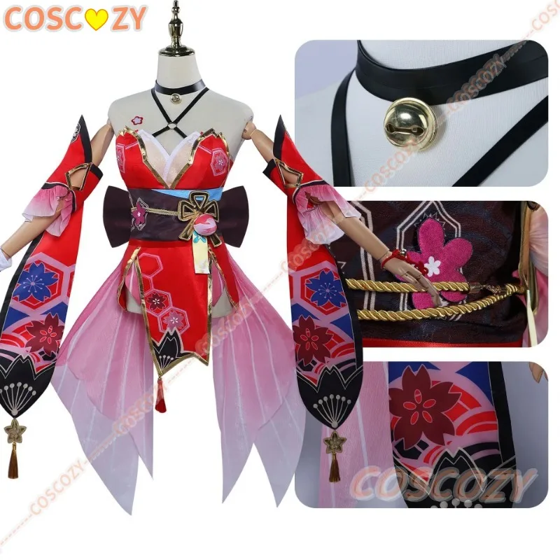 Honkai:Star Rail Sparkle Cosplay Costume Lovely Dress Uniform Role Play Game Suit Fox Mask Halloween Party Women Cosplay Costume