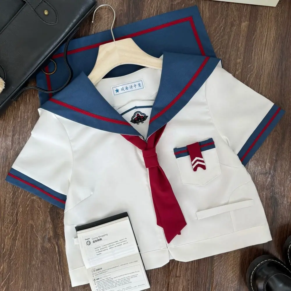 JK Suit Abito da marinaio Uniforme Anime Blu Stile giapponese Forniture scolastiche Senso Gioco di ruolo Ragazza carina
