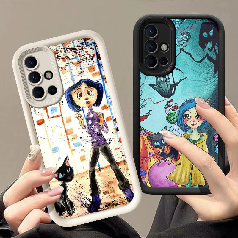 Coraline Magic Door Phone Case For Samsung A13 A22 A33 A34 A35 A53 A54 A55 A73 5G A12 A14 A15 A16 A23 A24 A25 A32 A52 A71 A72