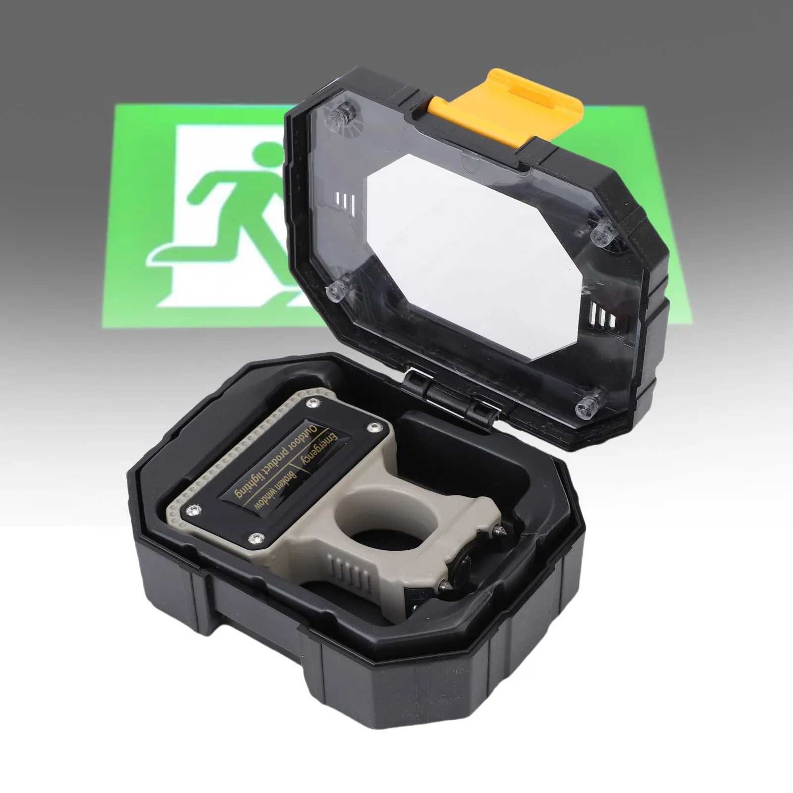 

Rechargeable Car LED Flashlight Zinc Alloy Car Window Breaker Finger Light 1100mAh Button Control Versatile Sturdy for Camping