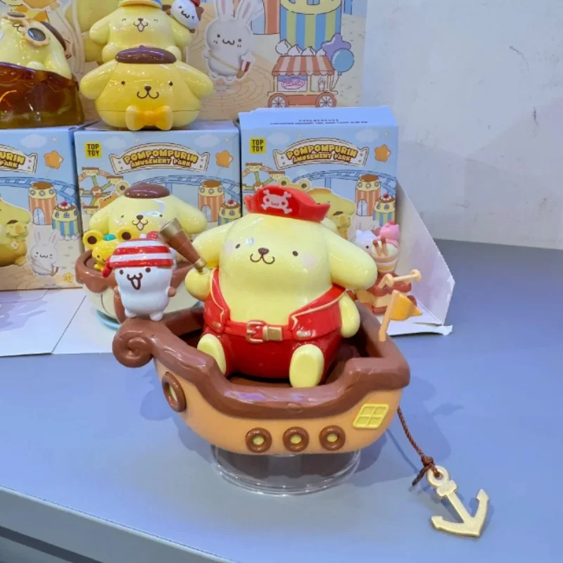 

Новая оригинальная слепая коробка Sanrio Pudding Dog Paradise Series, милая собака-пудинг, украшение для рабочего стола, коллекция, модель на день рождения, подарок