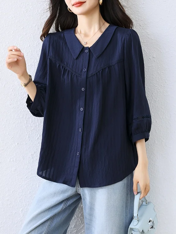 

Sli Loose ort Sve irt Совершенно новая летняя коллекция Ele Design k Женская модная повседневная одежда синего цвета