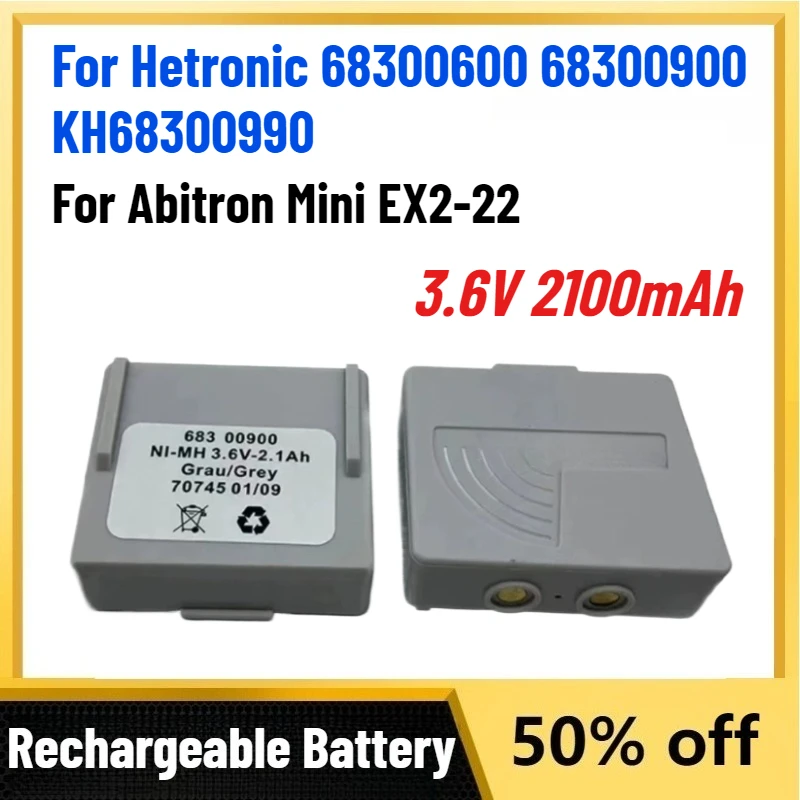 3.6V 2100mAh Battery for Abitron Mini EX2-22 For Komatsu remote control transmitters For Hetronic 68300600 68300900 KH68300990