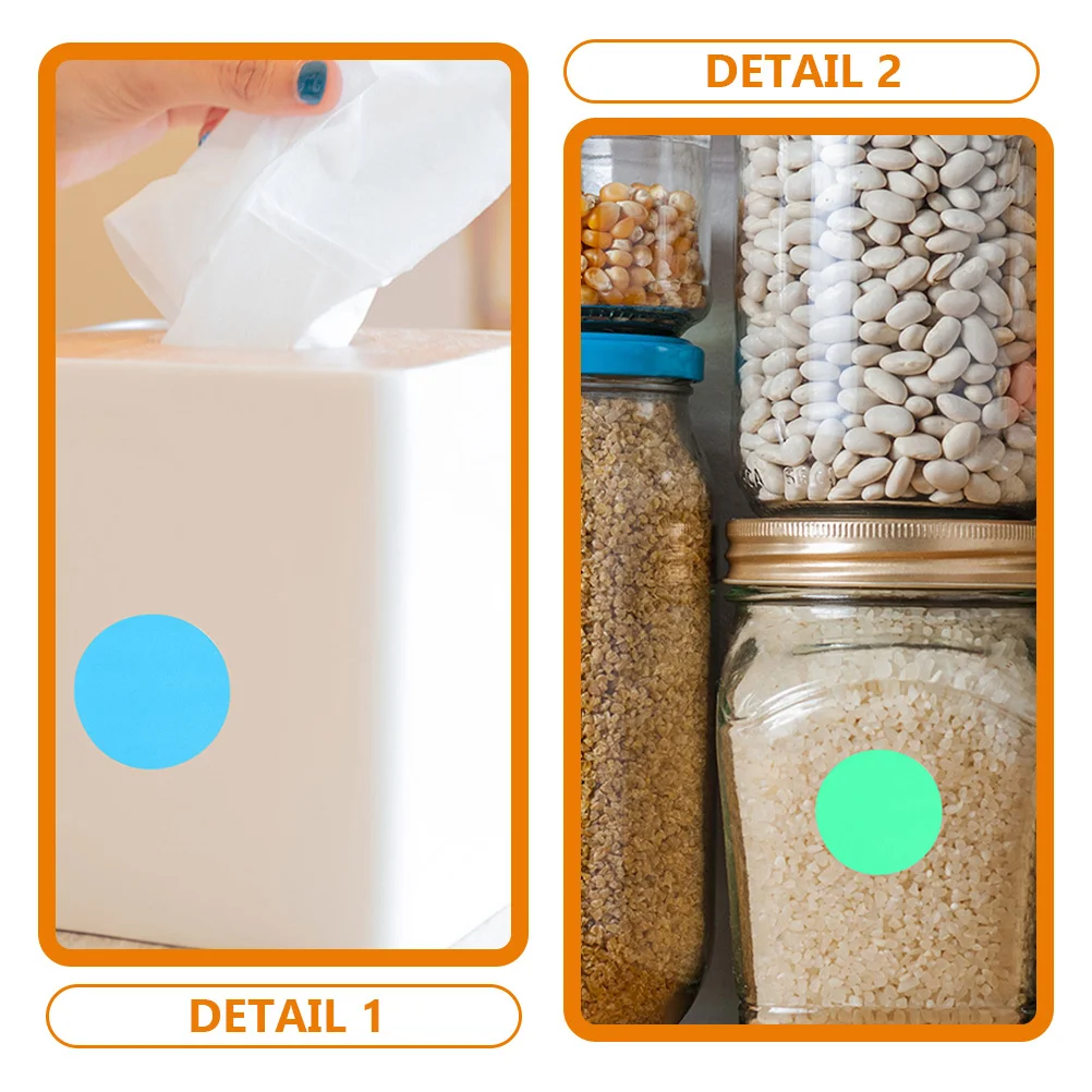 

25 Sheets Colored Dot Round Label Stickers For Home School Office Jars Bottles Containers Color Coding Labels Classification