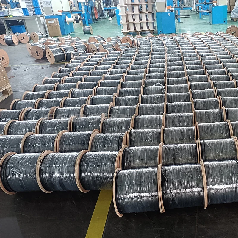 fibra optica drop cabel optik 1core 1km outdoor FTTH kabel fiber optic dropcore