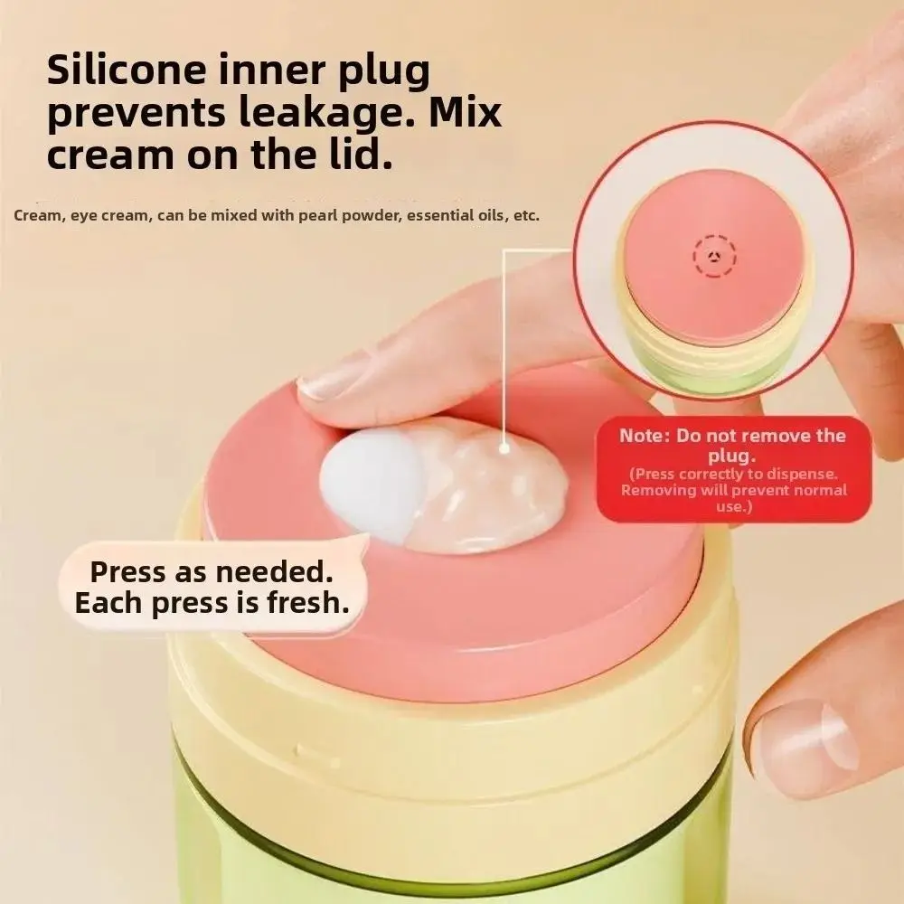50 ml Fassungsvermögen, Airless-Pumpflasche mit Druckmechanismus, nachfüllbare Vakuum-Cremeflasche, auslaufsicher, tragbarer Behälter für Gesichtscreme, ideal für Reisen. – Detail 2