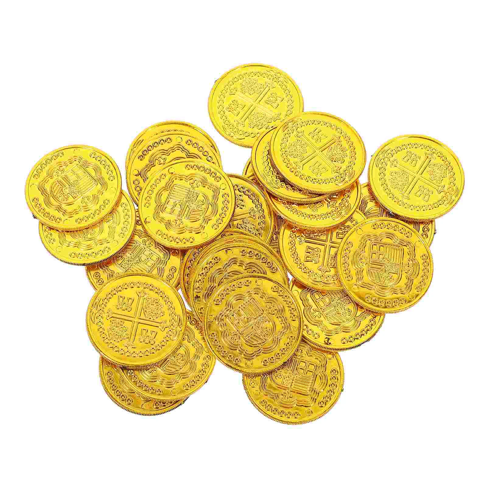 100 Pcs Pirate Treasure Party Coins Pirate Coin Replicas Jewelry Set Board Games Coins Pirate Decor Pirate Coin Makeup Sets Kids