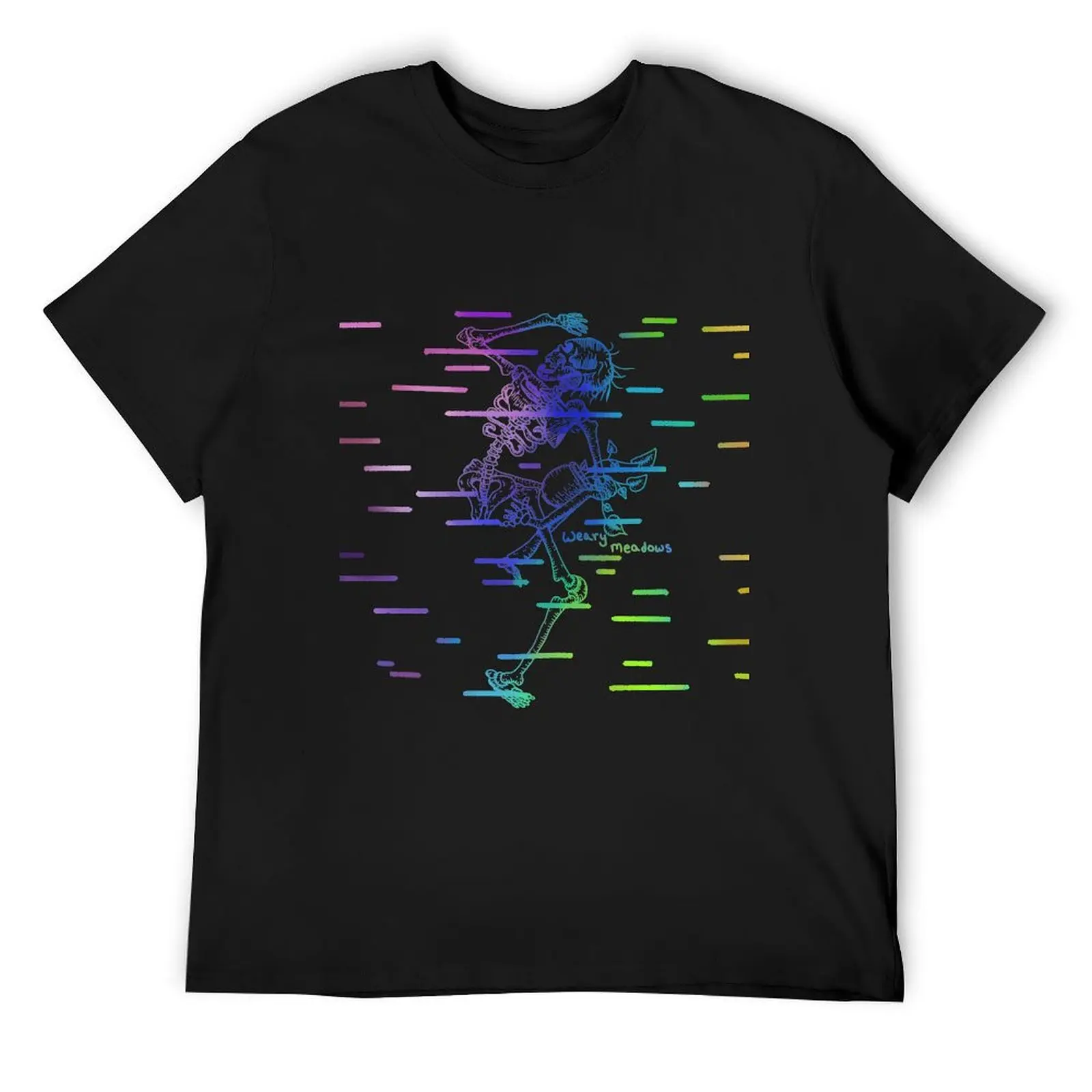 

Rainbow Gradient Skeleton T-Shirt custom shirt custom t shirt heavyweights customs mens fashion