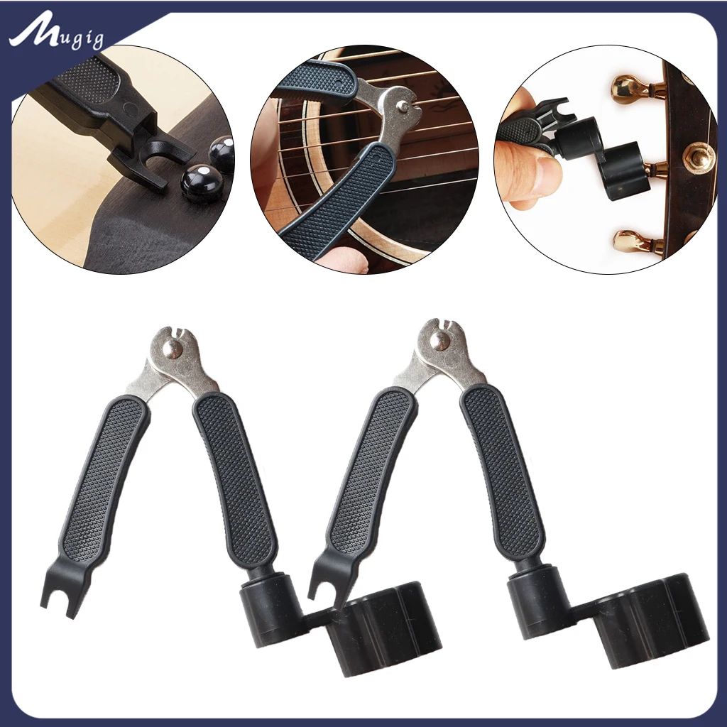 

Bass 3 in1 Guitar String Changer Multifunction Guitar Winder String For Guitars Banjos Mandolins Accessories Cutter Pin Puller