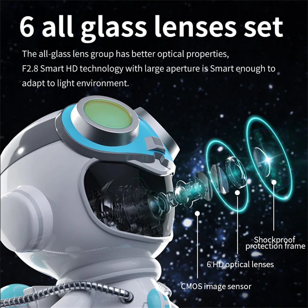 legendsafe Robot WiFi iP Camera Wireless Monitor Indoor Automatic Track 2MP HD Smart Home Video Security Surveillance Cameras