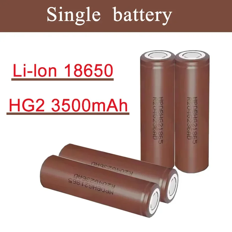 

Multifunctional 18650 battery 3500mAh 18650 HG2 3.7V discharge 25A is specially used for power supply rechargeable battery.