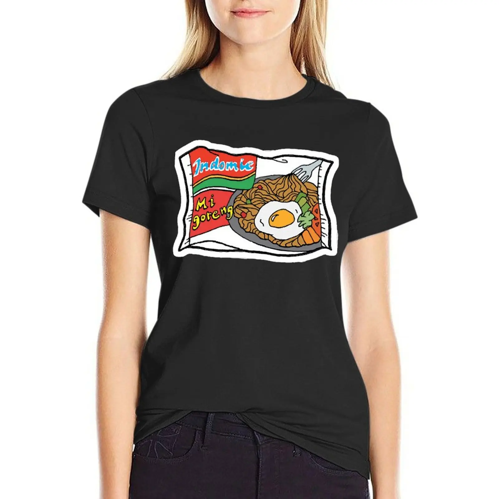 Mi Goreng T-Shirt vintage clothes customs quick drying graphics t shirts for Women graphic