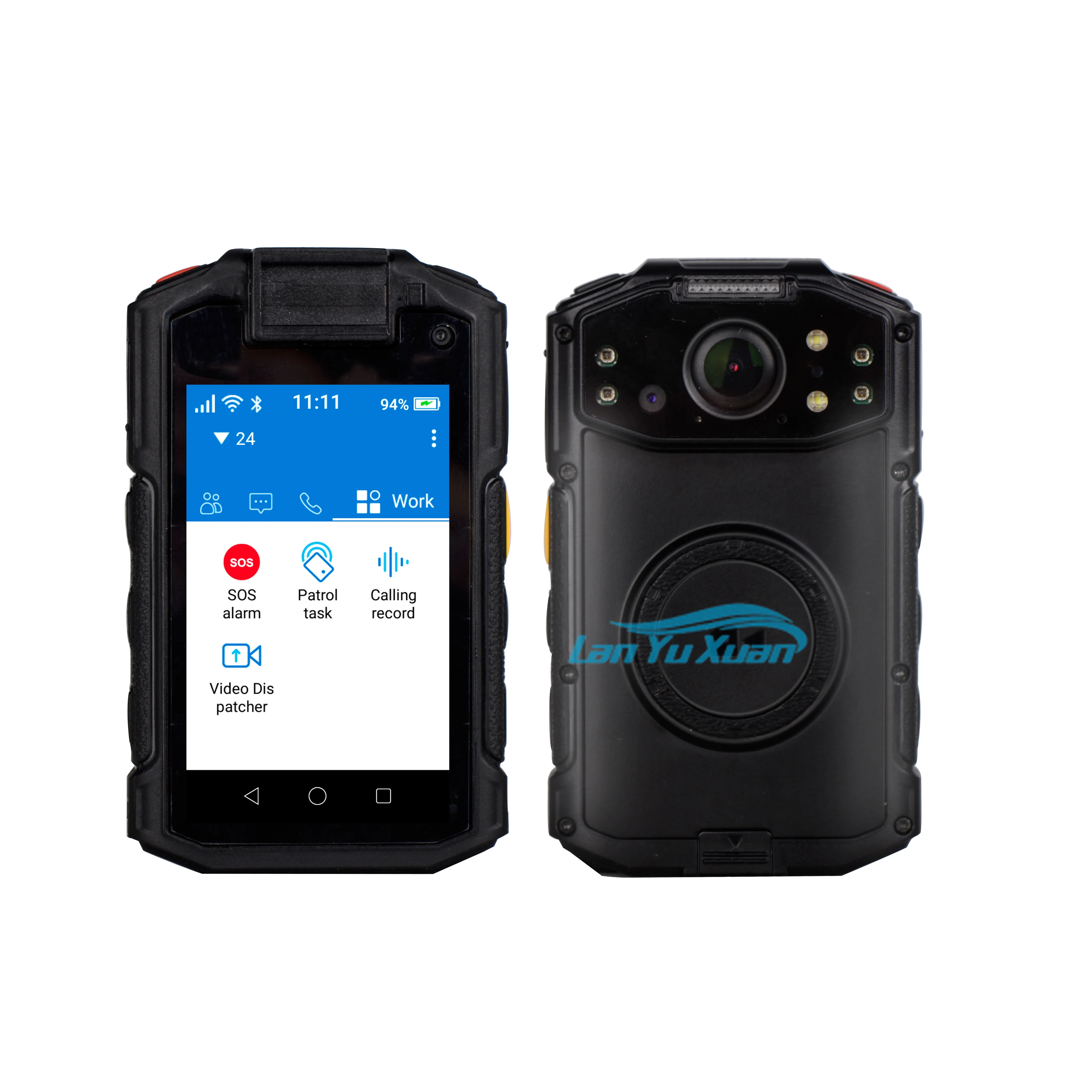 Inrico 4g 1080p drahtloses netzwerk körper getragen I-10 unterstützung nfc blue-zahn gps wifi