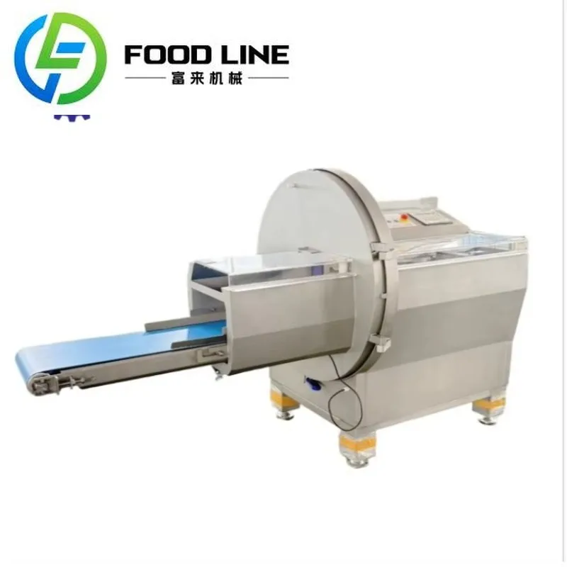 Automatic Stainless Steel Frozen Meat Cutting Machine Meat Slicer Chicken Cutting Machine Meat Cutter Smooth Ham Cutting Machine