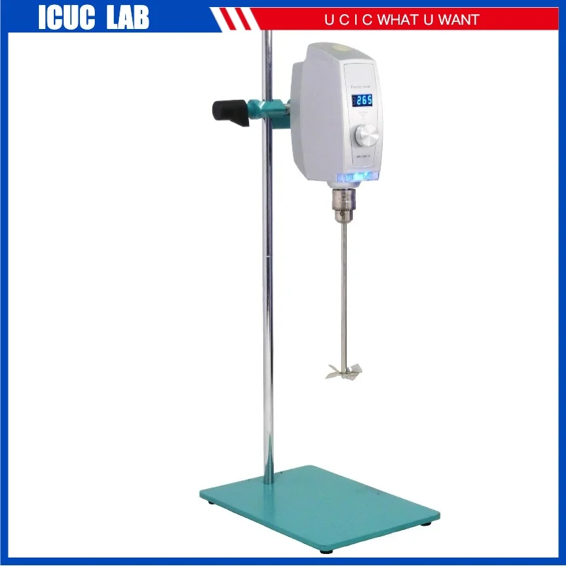 AM110W-O New 20L Digital Laboratory Overhead Mixer Lab Scale Mini Liquid Agitator Mixer Vertical Electric Constant Speed Mixer