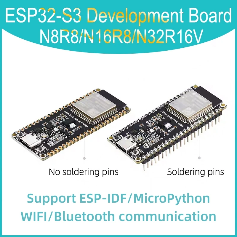 ESP32-S3 Wifi BT Module Development Board for Arduino IDE ESP32-S3-WROOM1 N16R8 N8R8 N32R16V Type-C 32MB 16MB Flash 8M PSRAM