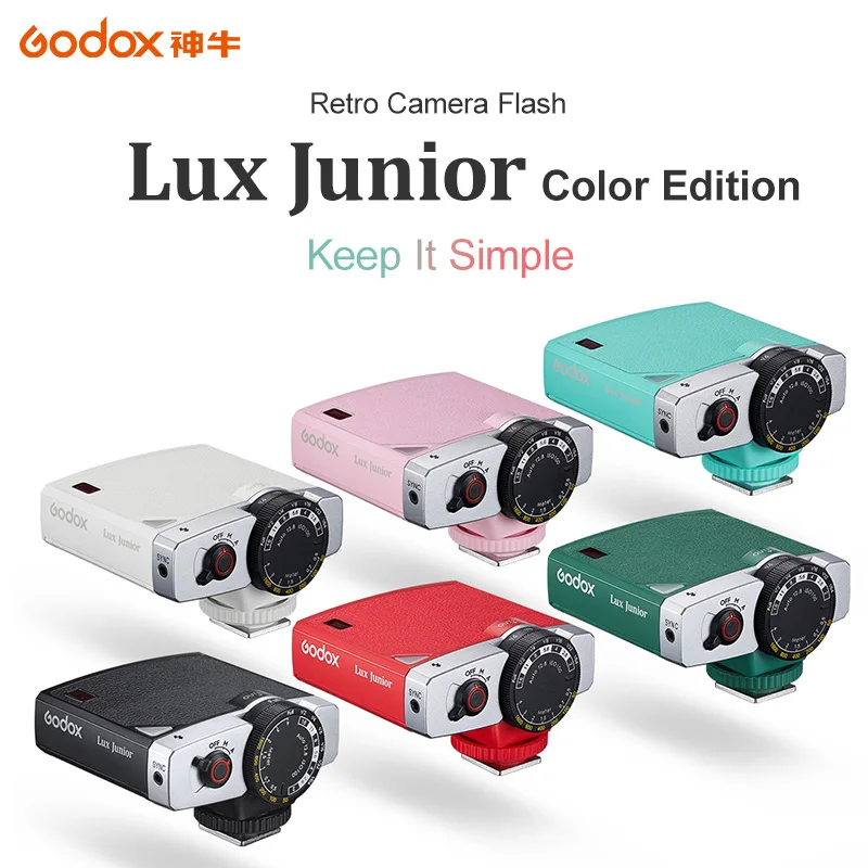 

Godox Lux Junior Camera Flash GN12 6000K±200K 7 Levels Flash Speedlite Trigger for Canon Nikon Fujifilm Olympus Sony Camera