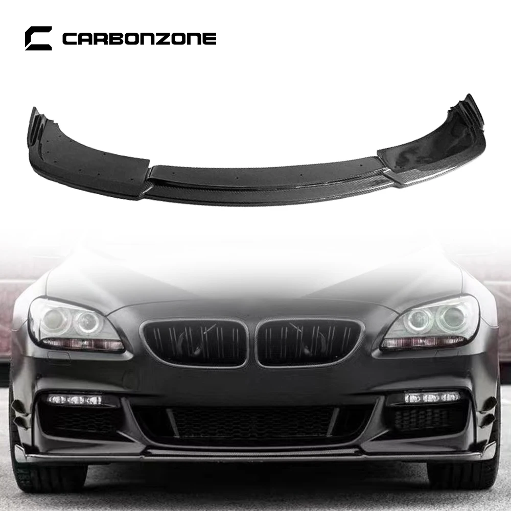 

Real Carbon Fiber Front Bumper Lip for BMW 6 Series F06 MT Ha Style Lower Chin Diffuser Shovel Spoiler Winglet Splitter Body Kit