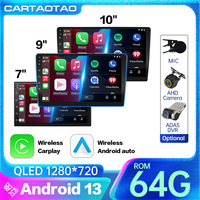 2 din Android 13 Car Radio Carplay Multimedia Video Player Universal 7/9/10 inch Autoradio GPS RDS AHD 2Din Car stereo ROM 64G