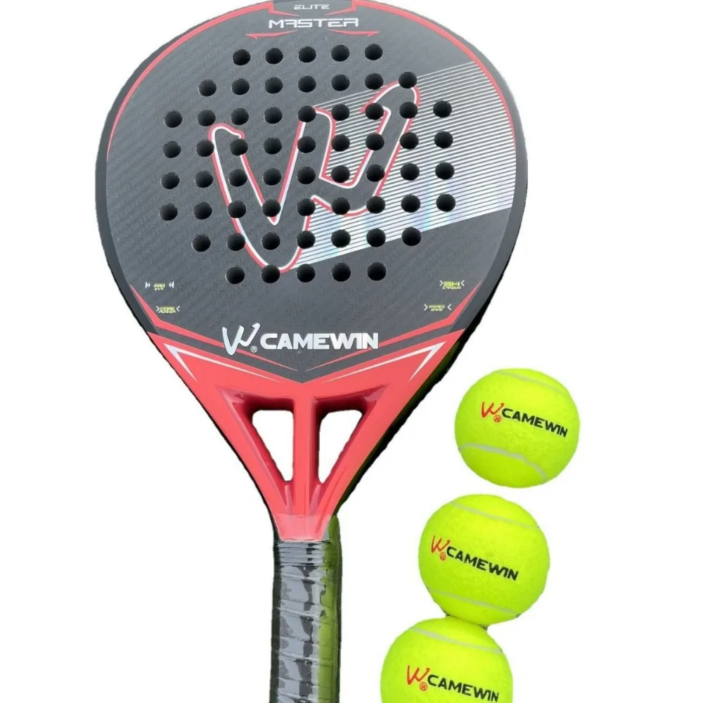 

4045 Beach Tennis Paddle 3K Carbon Fiber, Transparent High Quality Racket