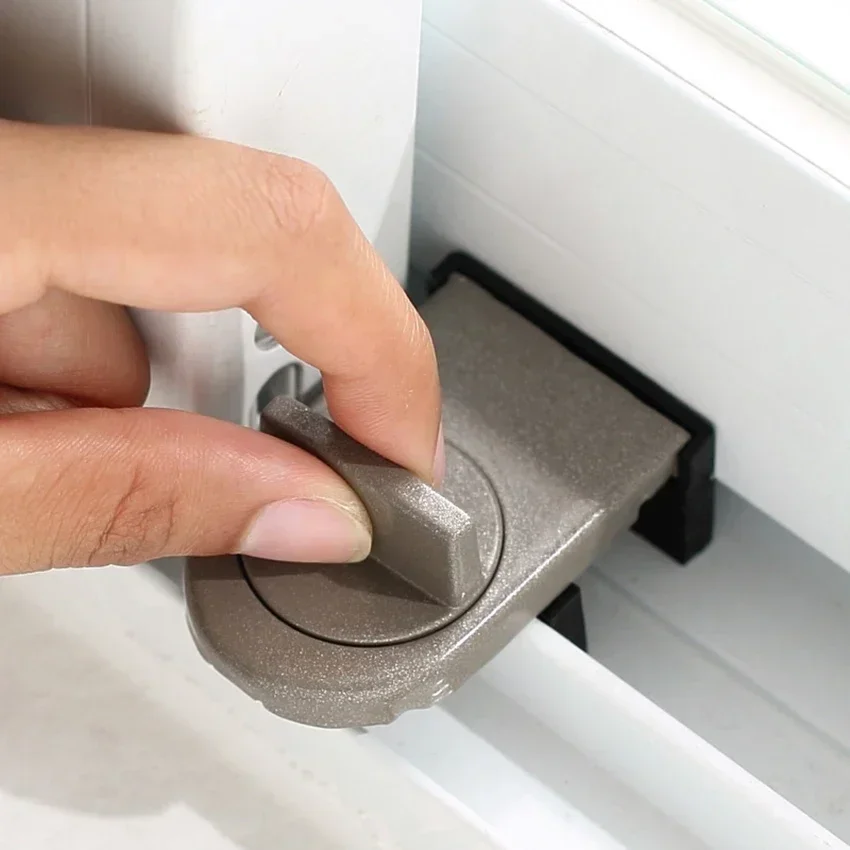 Sliding Sash Stopper Cabinet Locks Straps Doors Security Anti-theft lock Window Sliding Door Baby Kids Child Safety Doors Lock