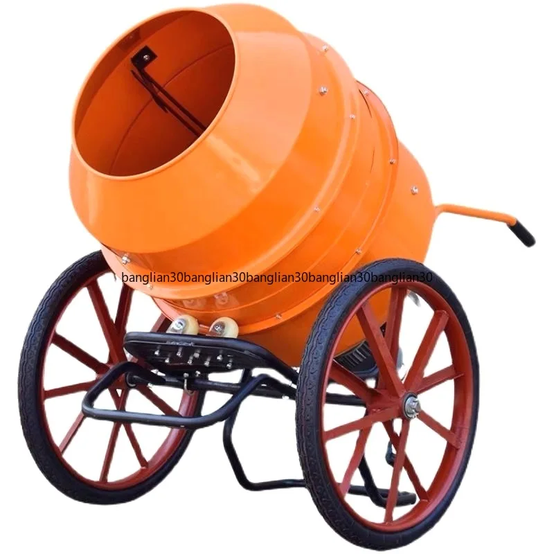 Concrete Household Small Mobile 220v Construction Site Drum Sand Stone Feed Mortar Cement Mixer