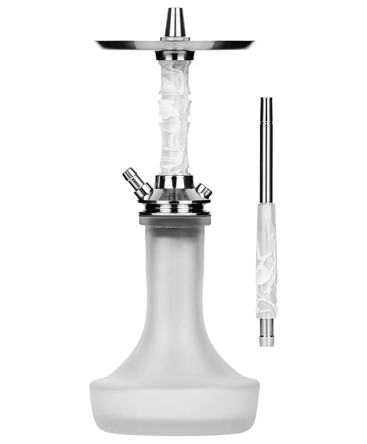 

Moze Breeze Pro Hookah Shisha Set 304 Stainless Steel with Glass Bottle Single Pipe