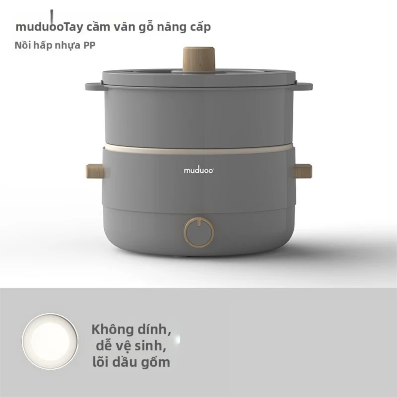 muduoo | Multi-functional Small Electric Hot Pot - 4