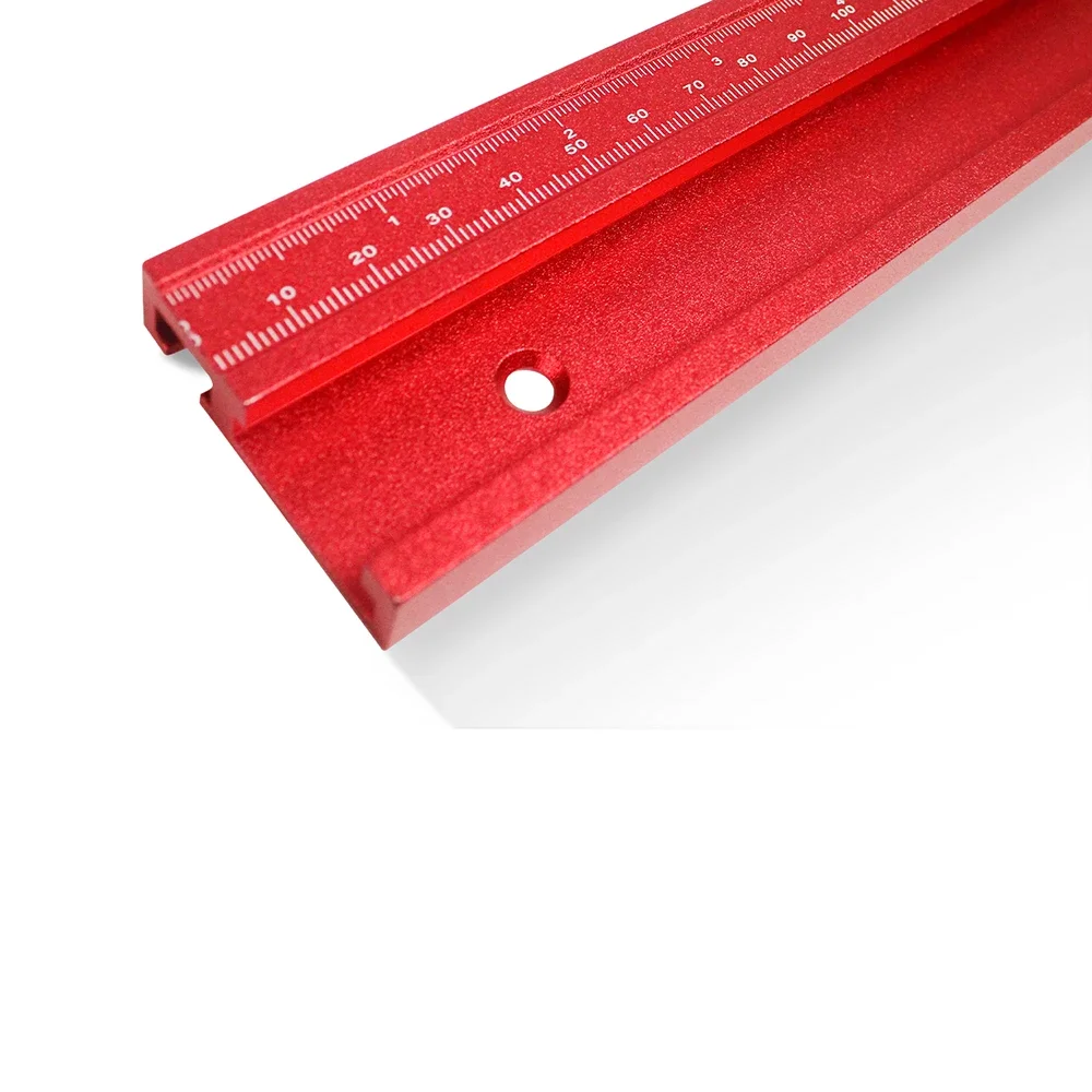 45 Type T-Track With mm/inch Scale 400mm Woodworking Chute Rail Tracks Slot Miter Track Aluminium DIY Table Saw Workbench Tool