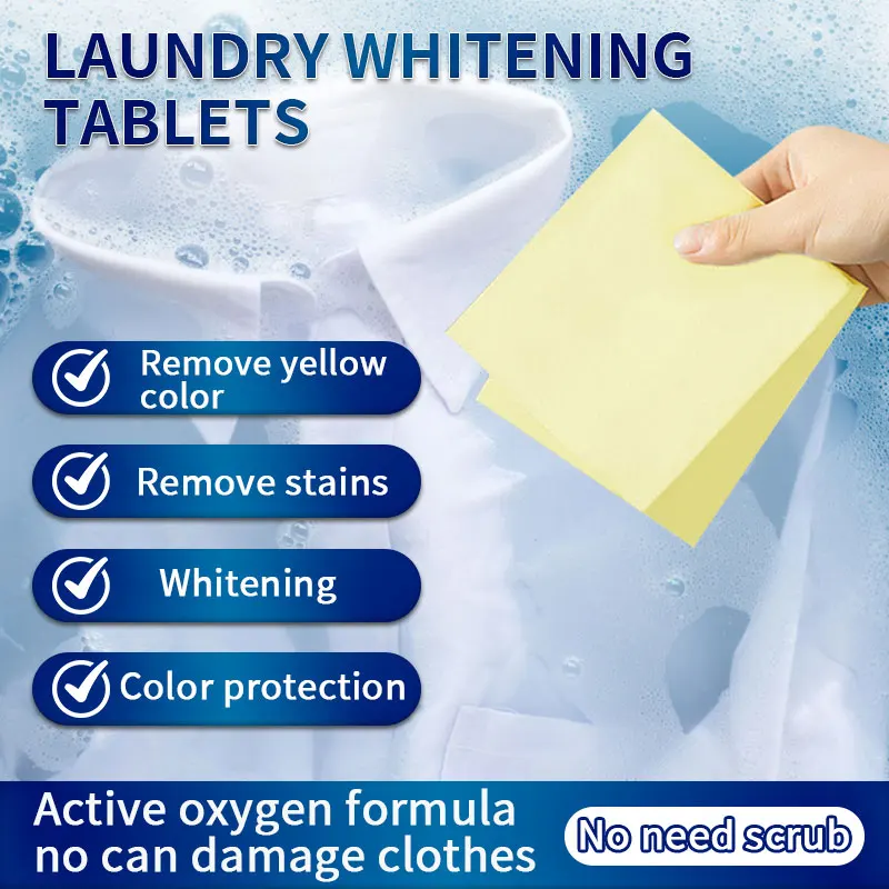 

10 шт. таблетки для отбеливания одежды — глубокая очистка, сильное отжелтение (для белой одежды)