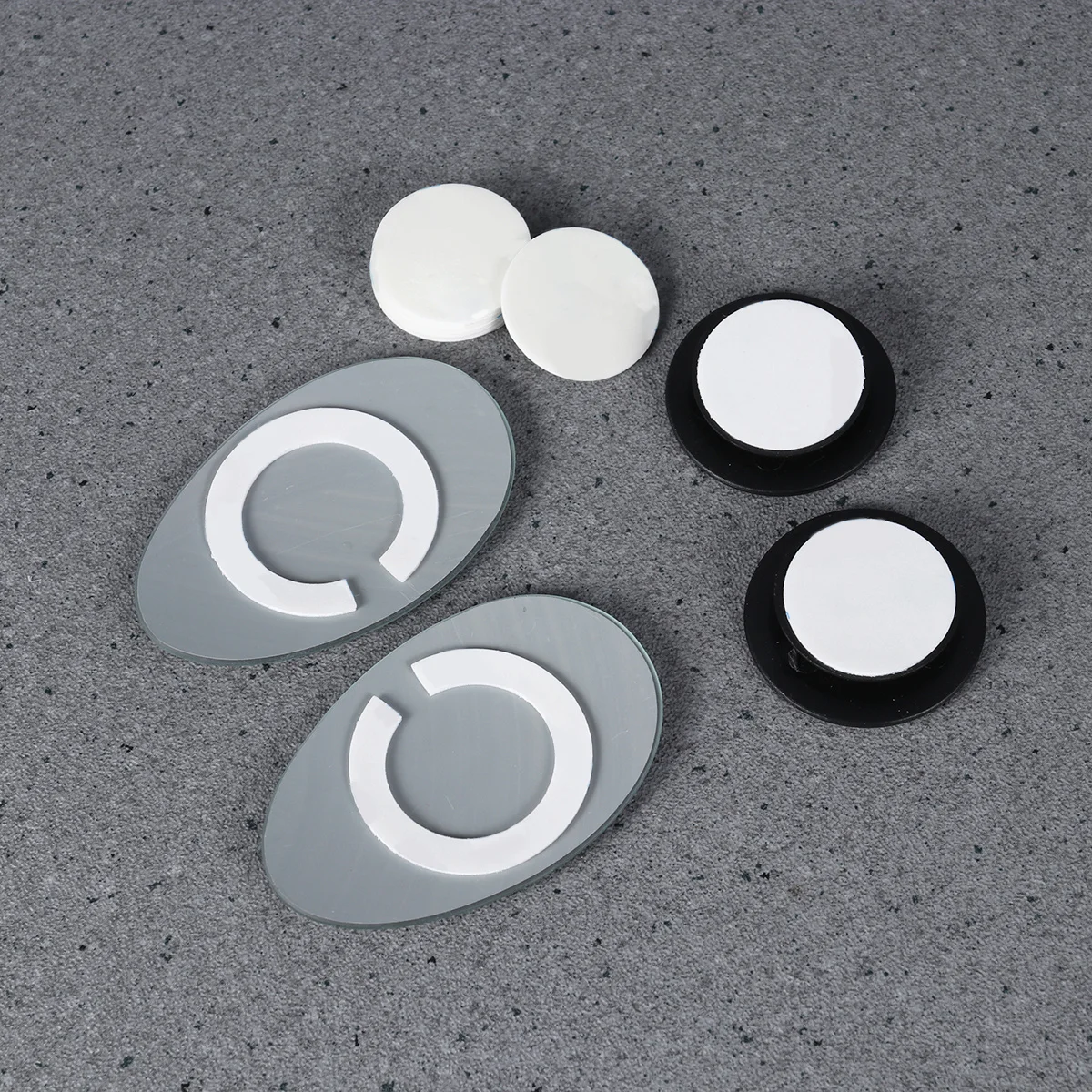 

Pair Frameless Egg Blind Spot Mirrors with 360 Swivel Mount Wide Angle Convex Glass for Car Truck Suv Exterior Interior Use No